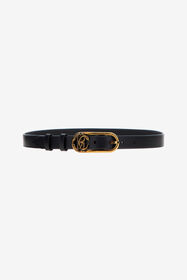 ${brand} Leather belt with Monogram Mirror Snake ${colorDescription} ${masterID}