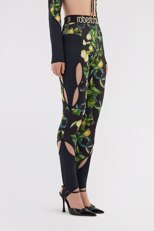 RC Leggings Lemon print Black SKT27B-LNI89