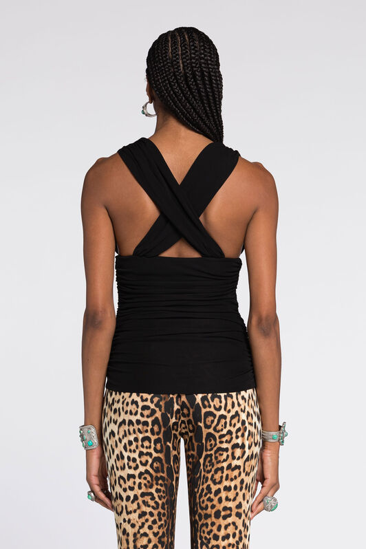 RC Top fruncido sin mangas RC Top fruncido sin mangas BLACK RKT604-JJ051