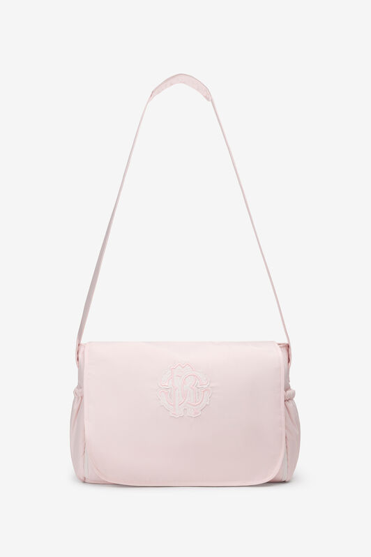 JU RC Monogram-Embroidered Changing Bag BABY PINK TJT824-SB001