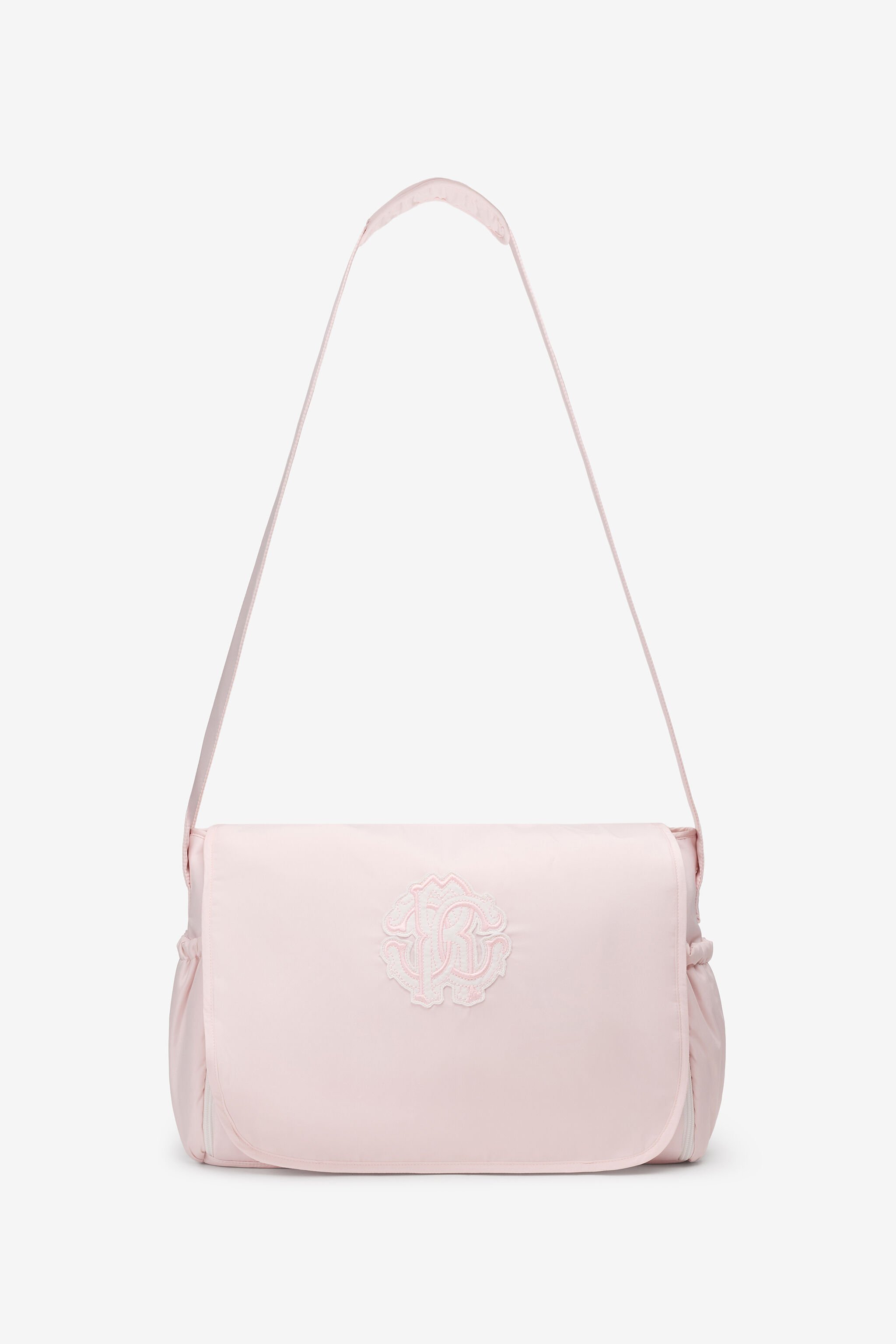 JU RC Monogram-Embroidered Changing Bag BABY PINK TJT824-SB001