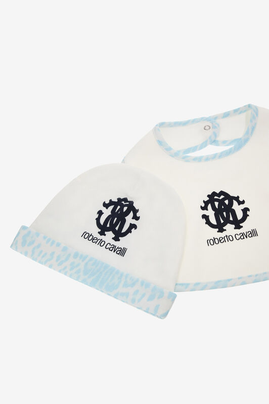JU RC Monogram embroidery babygrow set Light blue SJT857-JD001