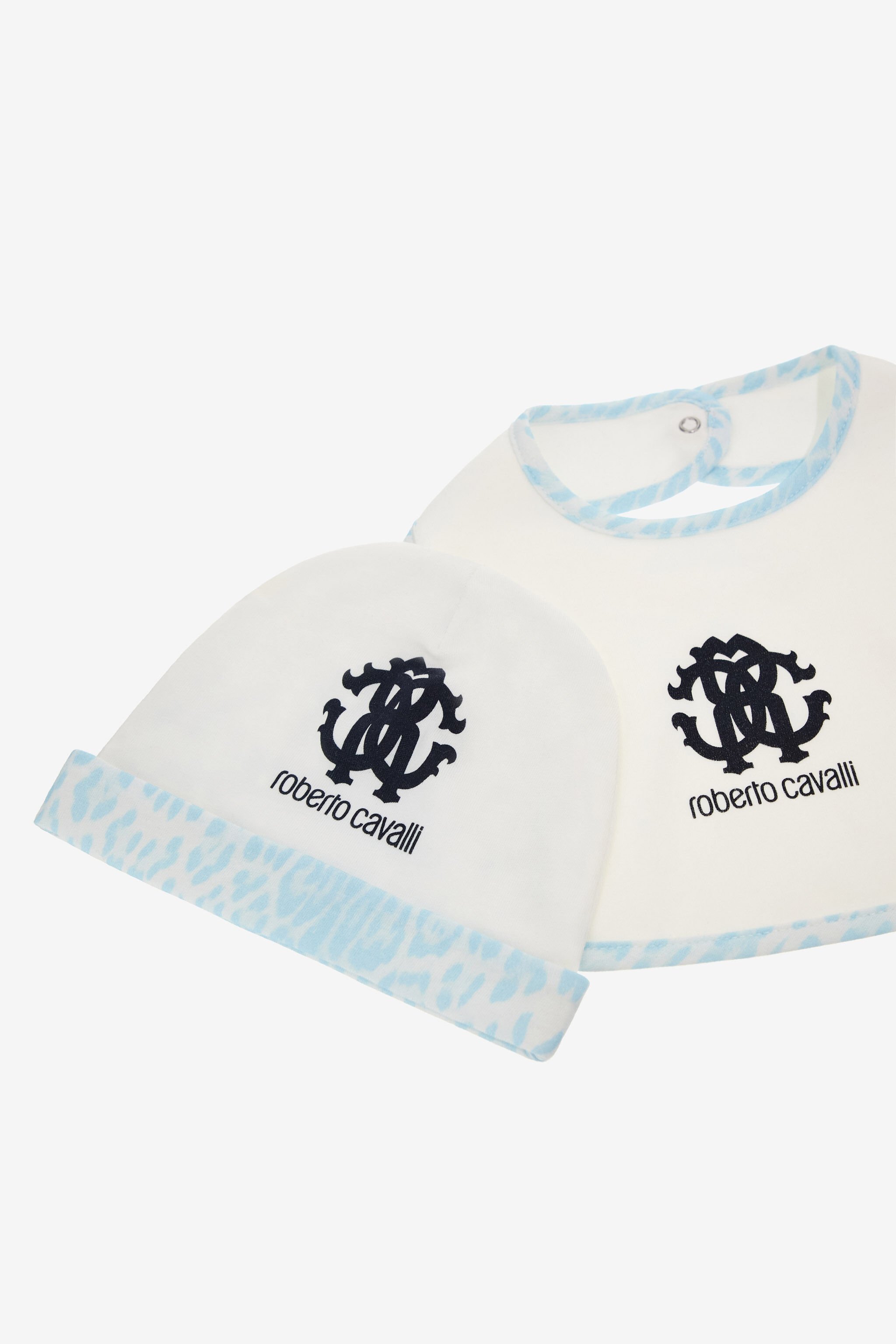JU RC Monogram embroidery babygrow set Light blue SJT857-JD001