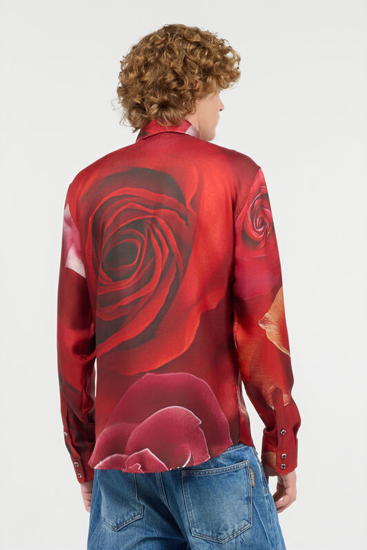 RC Camisa Con Estampado Garden Rose Rojo URT702-4QN48