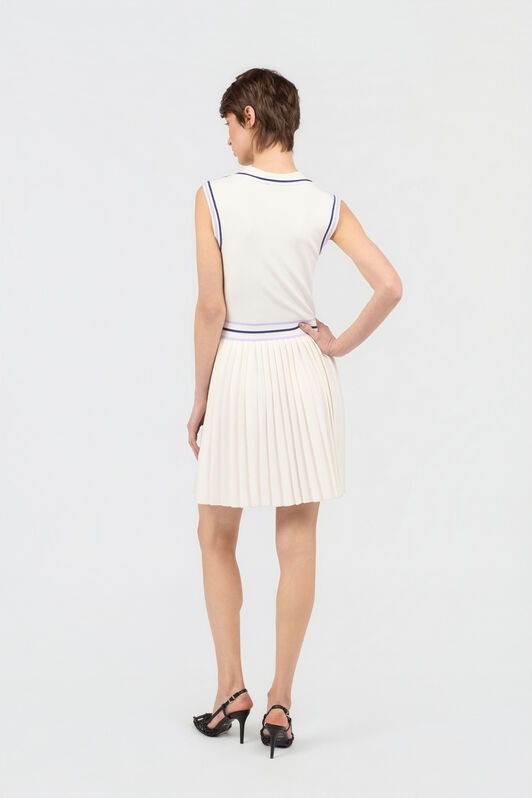 JC White Knit Sports Dress WHITE WFT290-WF688