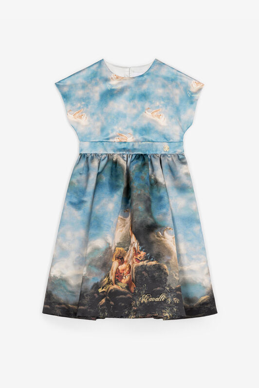 JU Wild Leda-Print Dress JU Wild Leda-Print Dress Light blue RJT10Y-RBI04