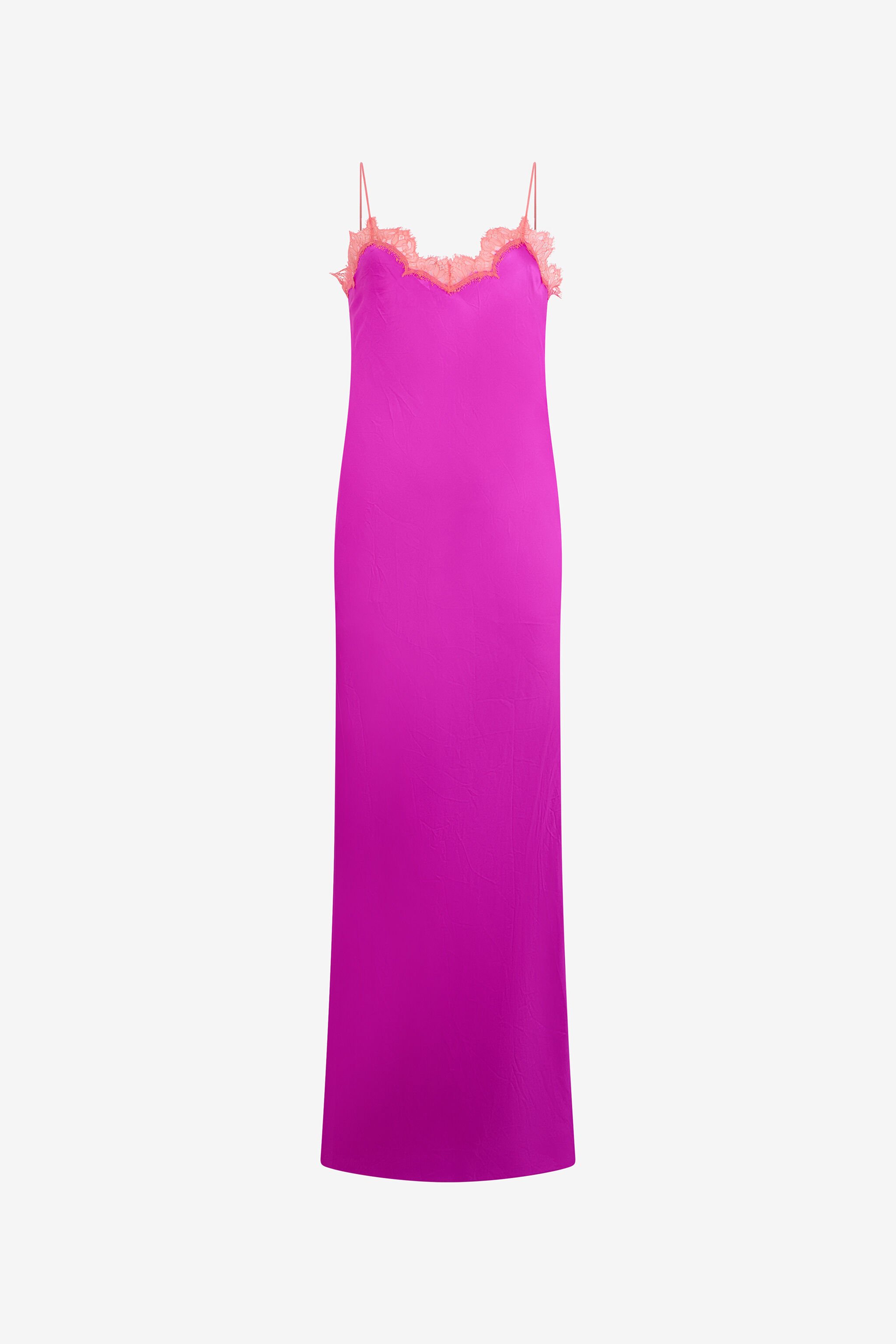 RC Fuchsia Silk Maxi Slip Dress FUCHSIA WQT110-SE042