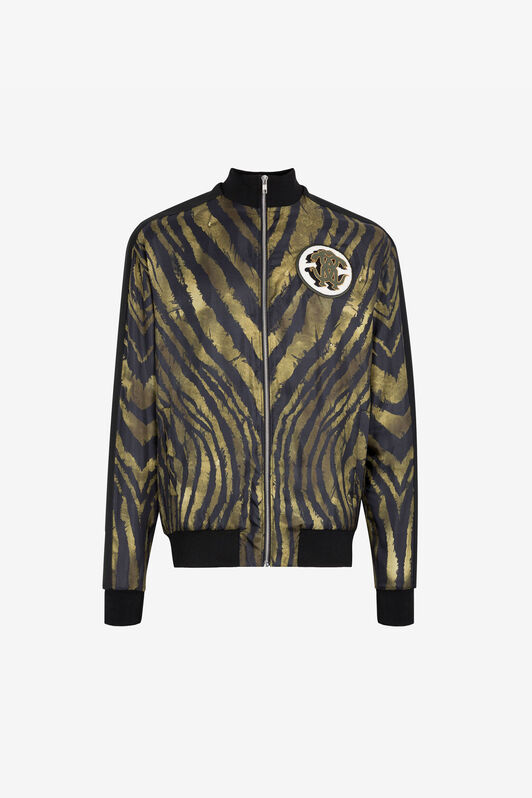 RC Zebra-Print Mirror Snake Jacket Dark green/Black RRT66F-2N410