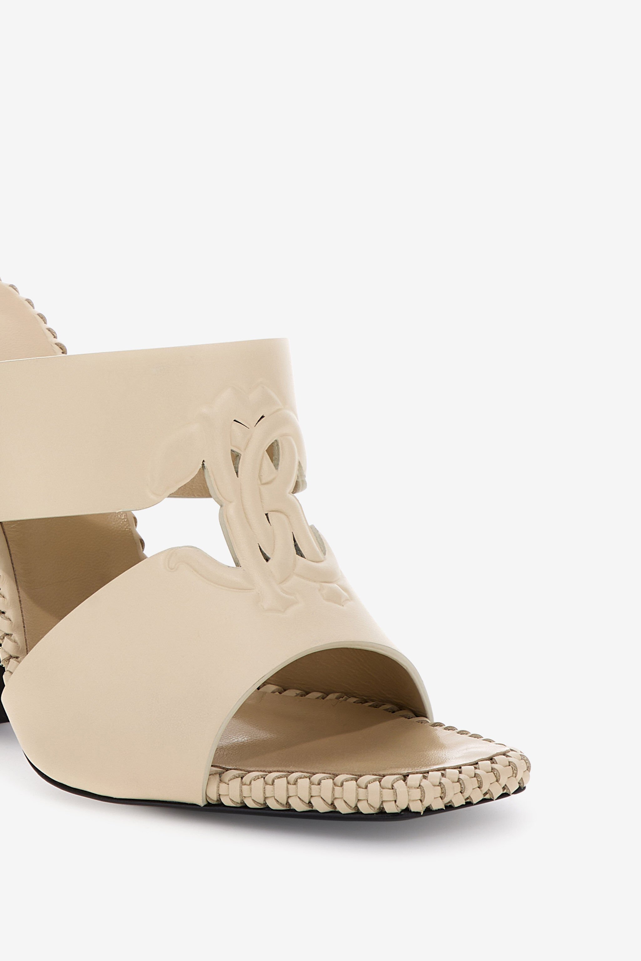 RC Sandals with Monogram Mirror Snake Ivory SKS004-PZ172