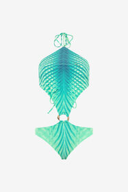${brand} Optical Glass Print Trikini with Snake Ring ${colorDescription} ${masterID}