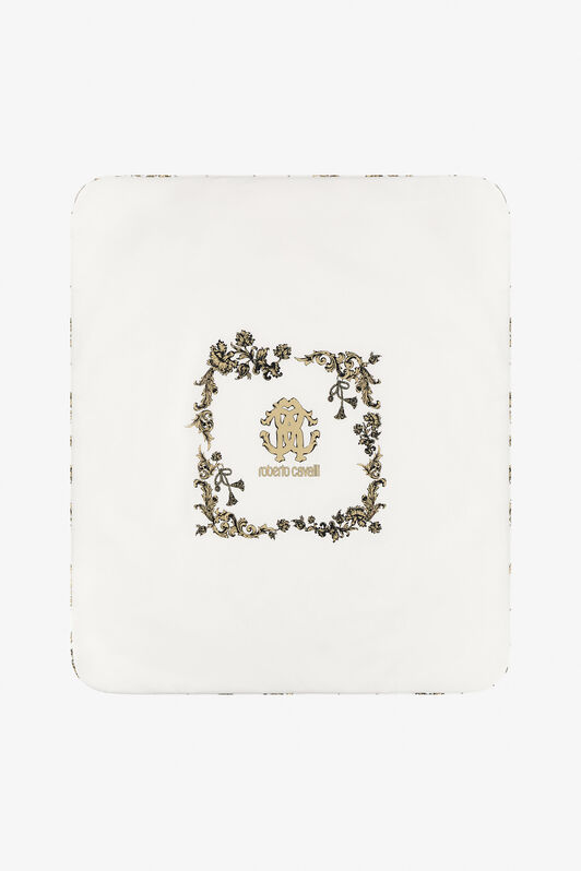 JU Coperta con Monogram RC Bianco SJT802-JD001
