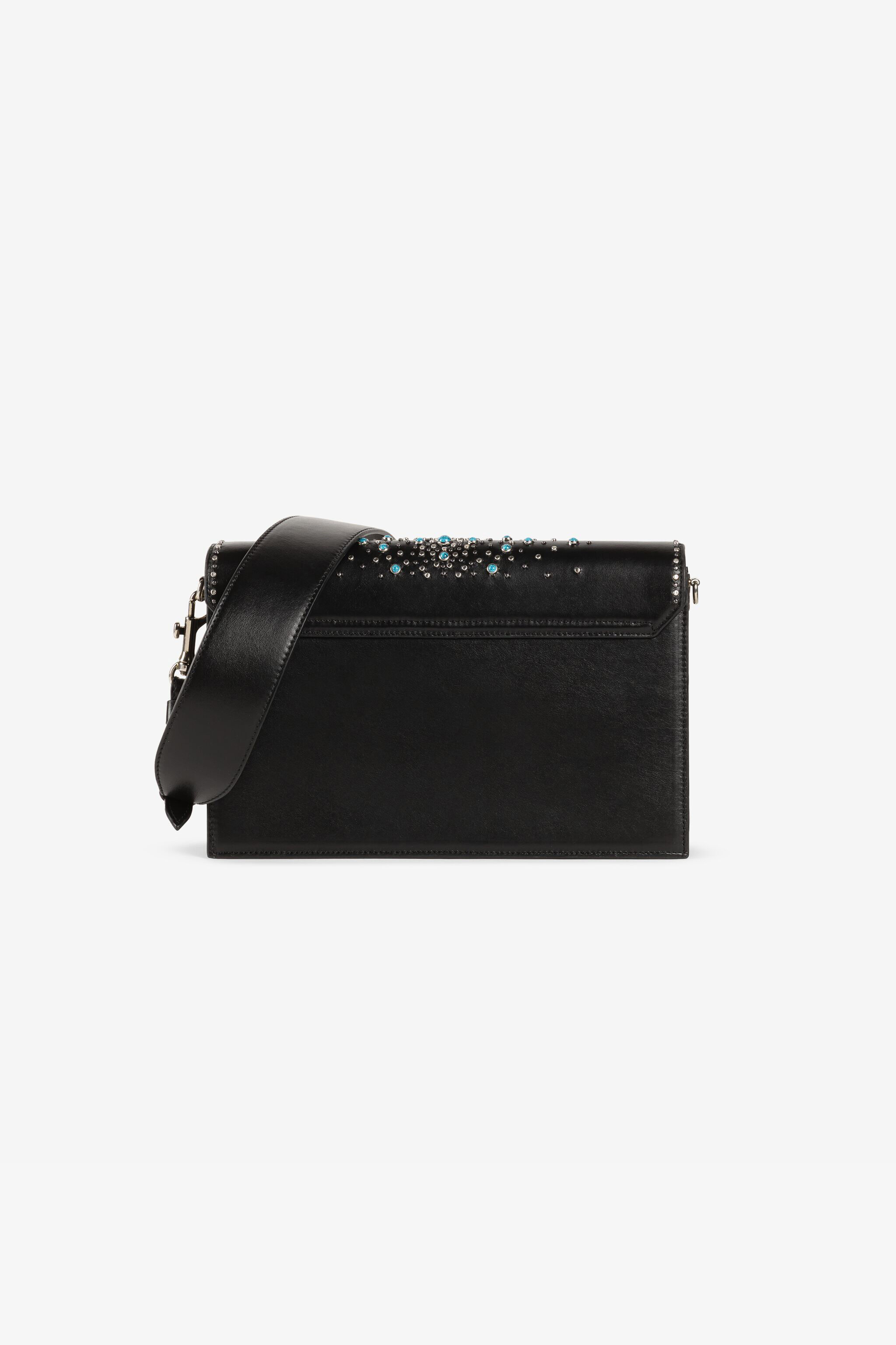 RC Mirror Snake Studded Shoulder Bag Black RKB005-PZB32