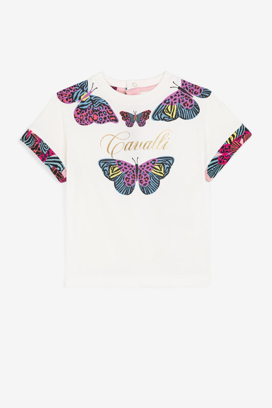 JU T-shirt con stampa Bianco PJT603-JV025