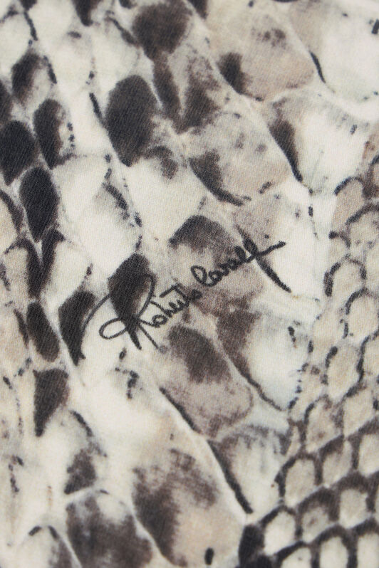 RC Silk Scarf with Python Print Marrón claro VWI001-HZQ75