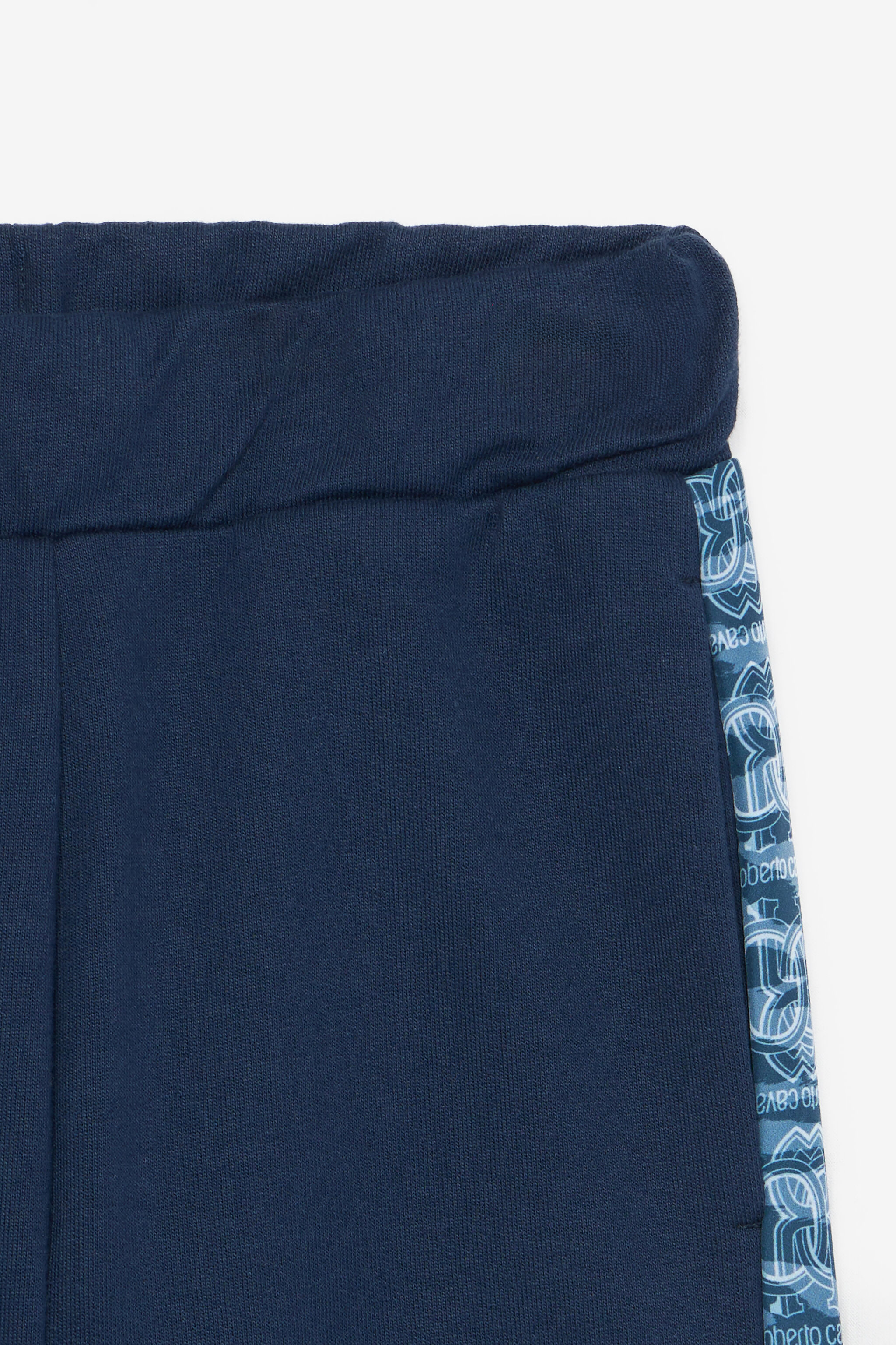 JU Pantalones Deportivos Con Bandas Con Logotipo Azul oscuro UJT20D-CF050