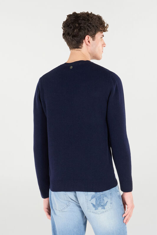 RC Pull Ras-Du-Cou En Laine BLUE POM60G-MQ001