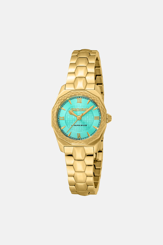RC Roberto Cavalli by Frank Muller Logo watch Gold SALG24-IG168