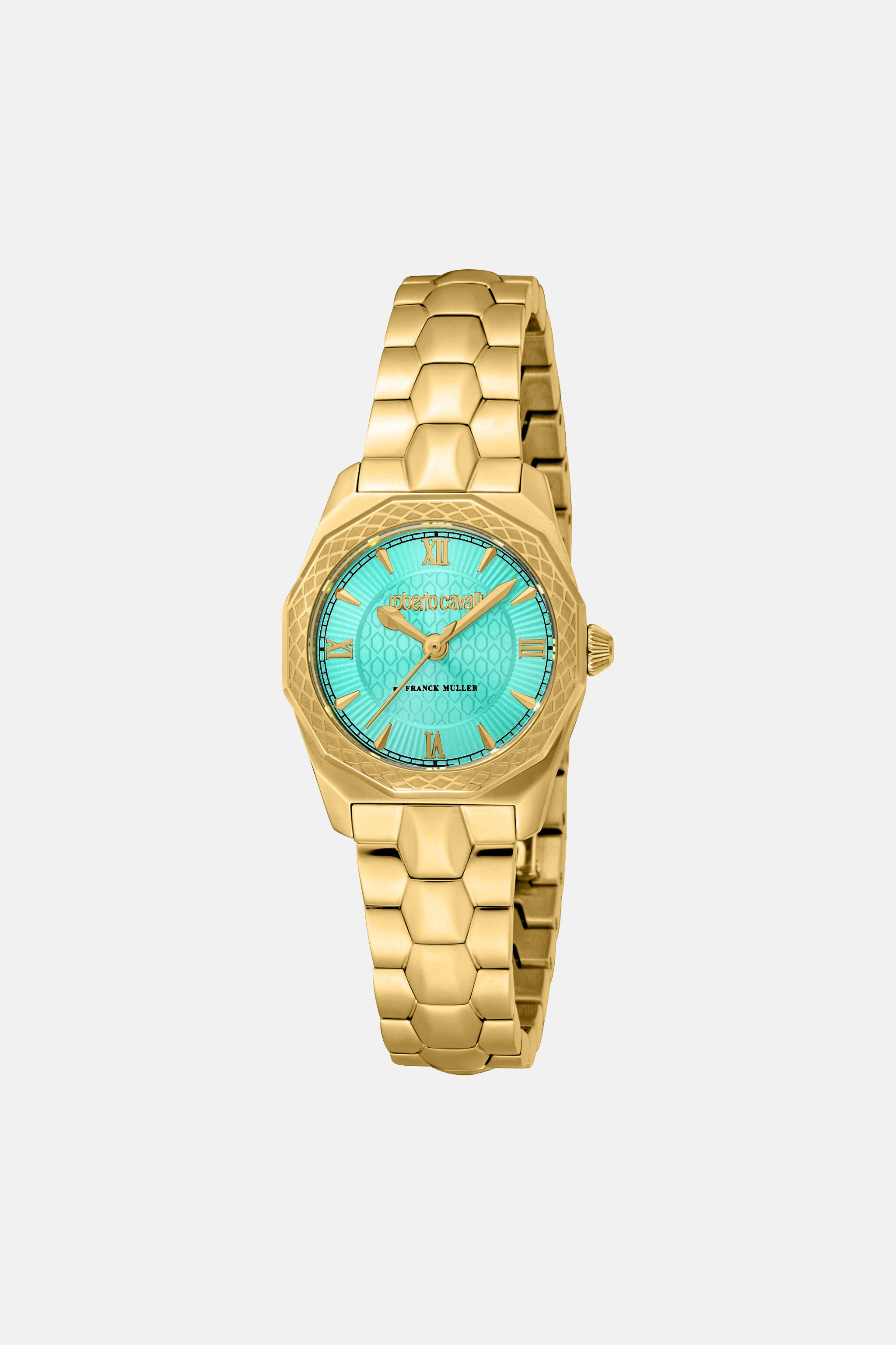 RC Roberto Cavalli by Frank Muller Logo watch Gold SALG24-IG168