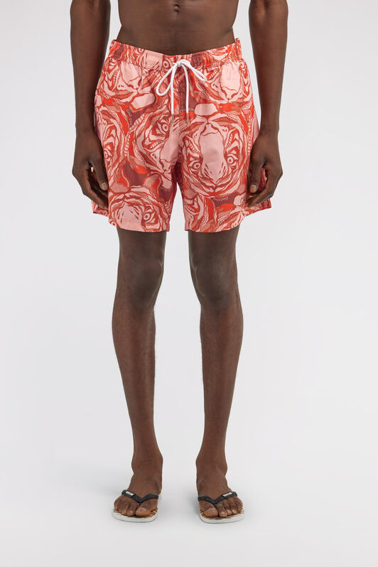 CL Tiger print swim trunks Red SXH00A-5LN01