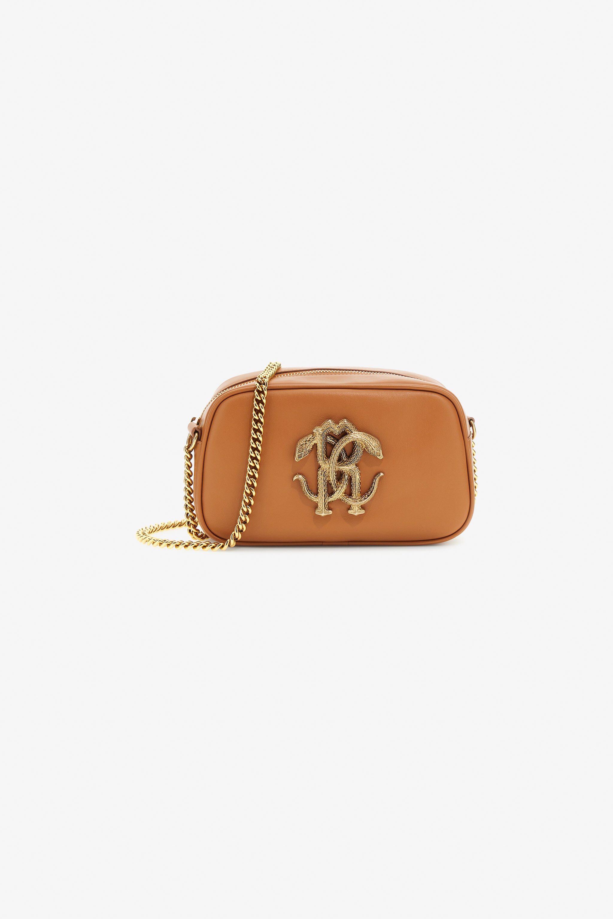 RC Shoulder bag with Monogram Mirror Snake Marrón SKB010-PZ172
