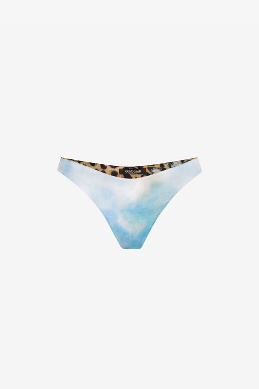 RC Slip bikini con stampa Azzurro RYT202-LNG38