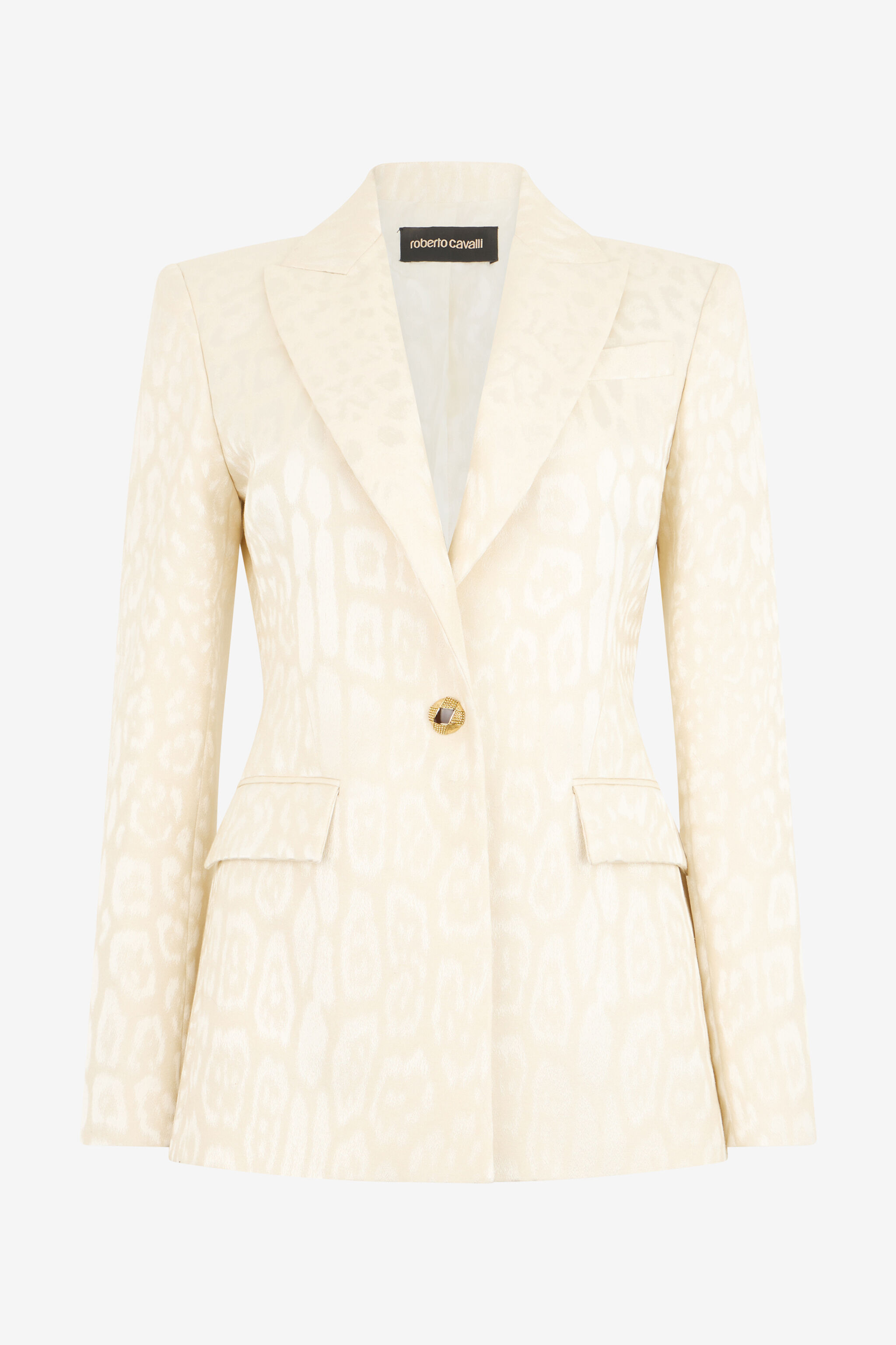 RC Ivory Jacket With Jaguar Motif RC Ivory Jacket With Jaguar Motif IVORY XQT401-TJ033