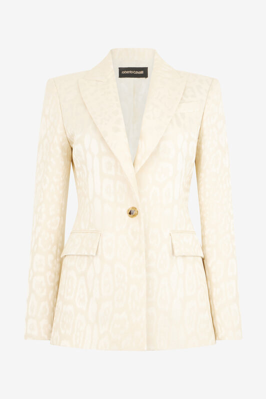 RC Ivory Jacket With Jaguar Motif RC Ivory Jacket With Jaguar Motif IVORY XQT401-TJ033