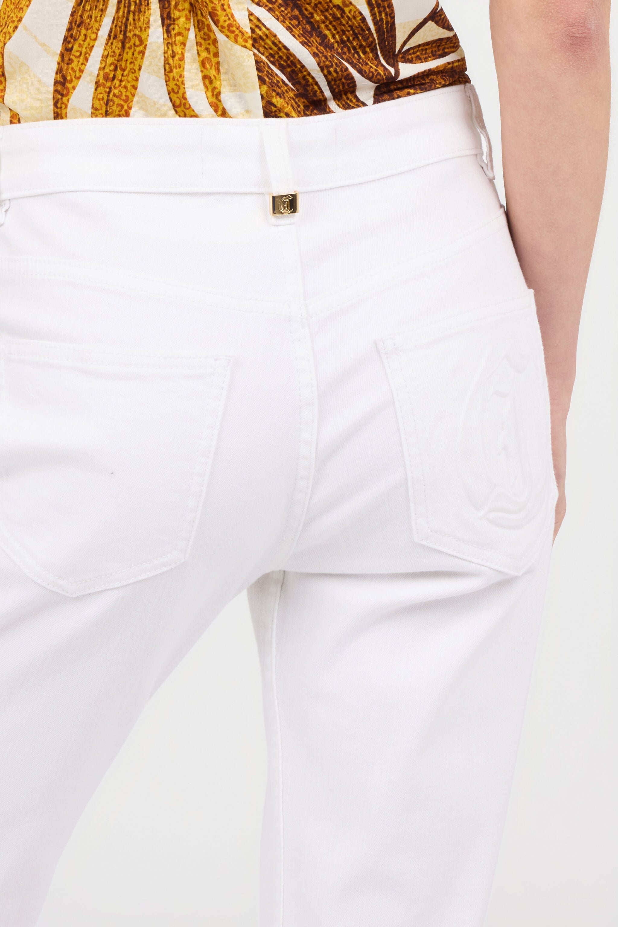 JC Denim Trousers in Cotton JC Denim Trousers in Cotton WHITE WFJ034-WF518