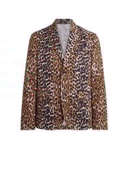 RC Veste de costume à motif Double Leo FUDGE/BLACK KNT440-7MU32