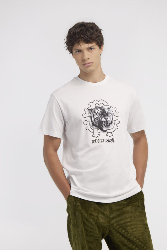 RC T-shirt with Jaguar logo and print White NOT60Q-JD060