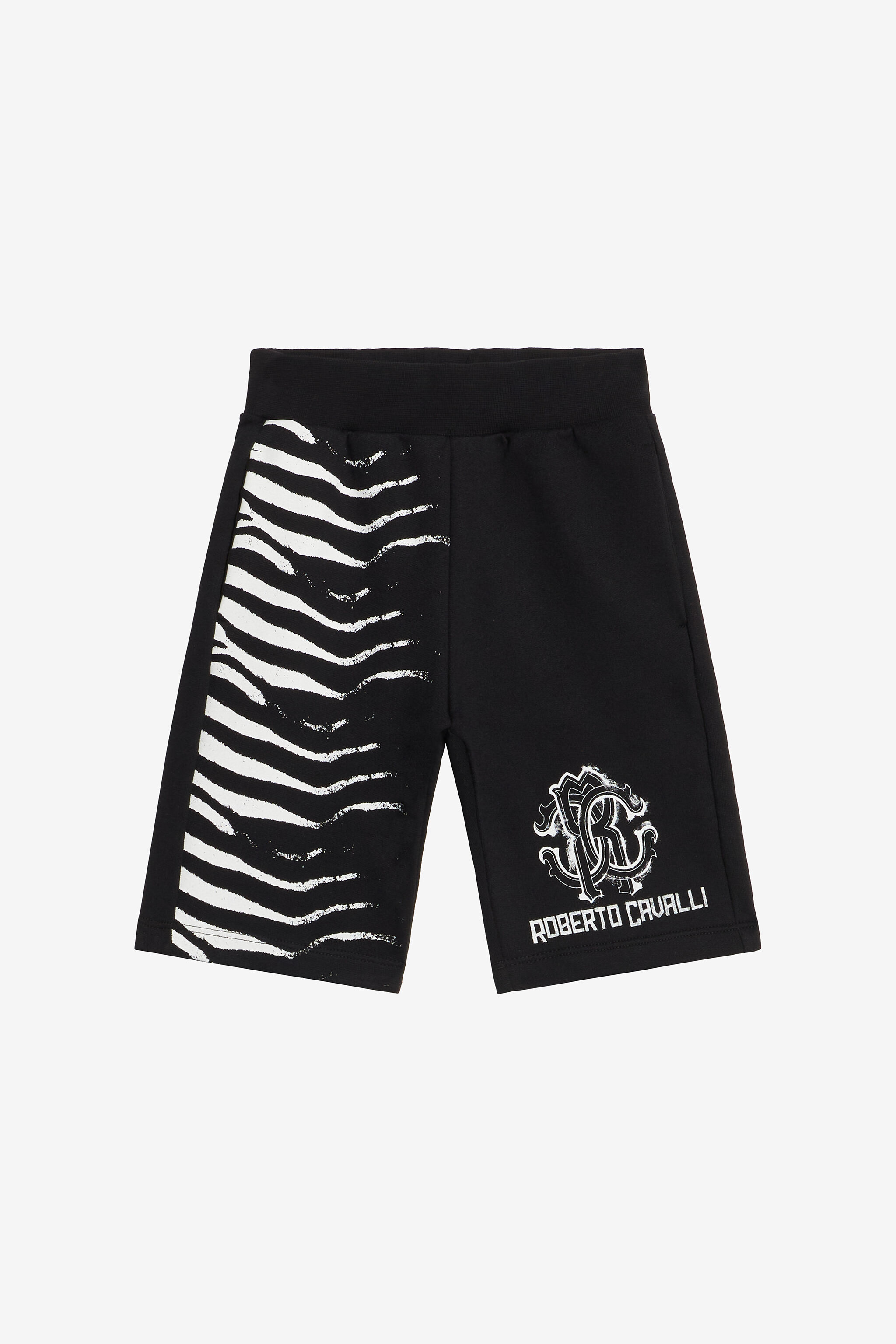 JU Pantaloni Con Stampa Zebra Nero UJT25A-CF050