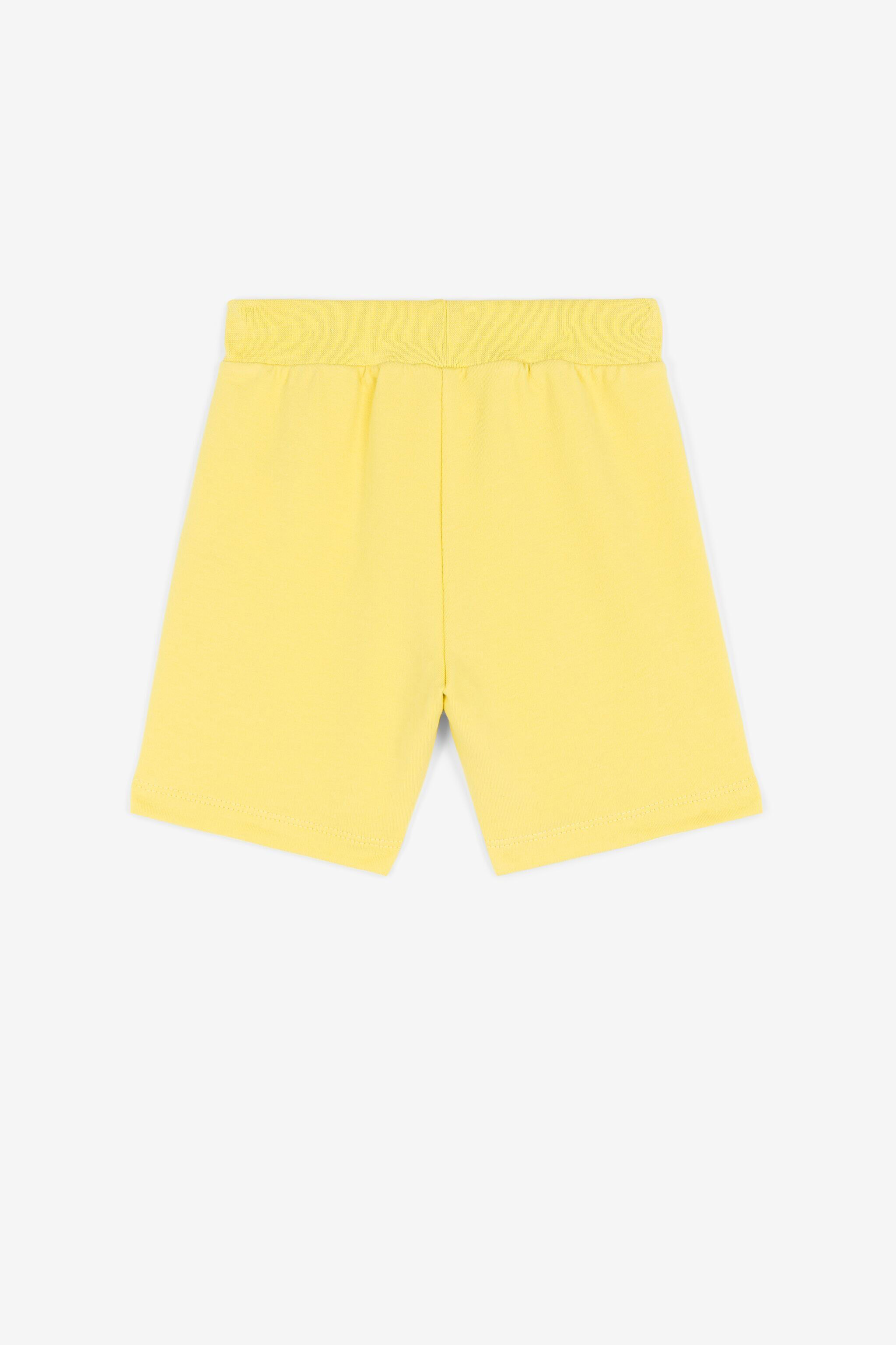 JU Cotton track shorts Yellow QJT259-CF050