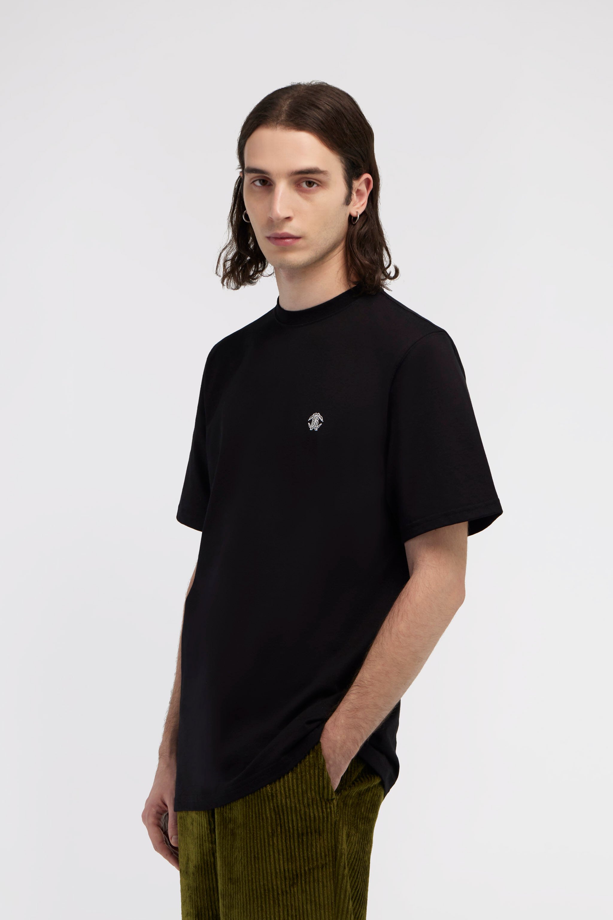 RC T-shirt with Monogram RC Schwarz SRT61A-JD060