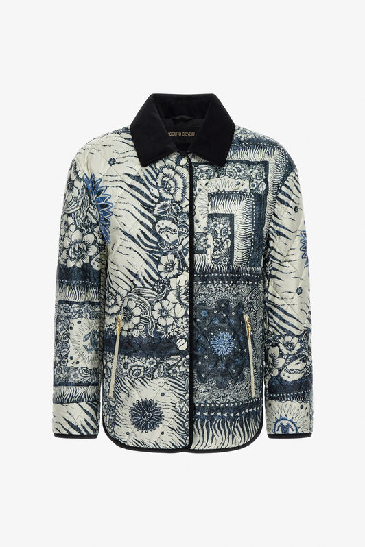 RC Bandana print Jacket Blau TKT805-SRN05