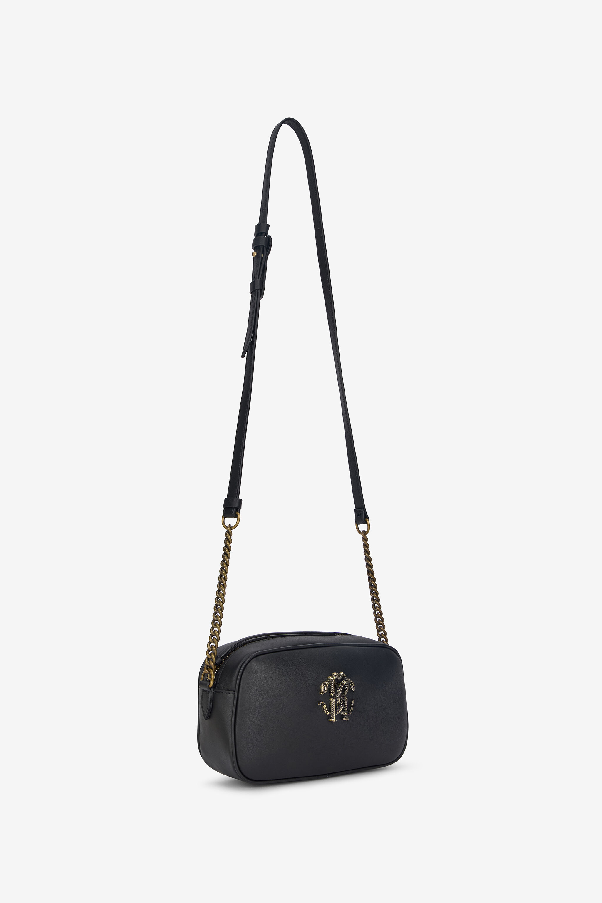 RC Camera Bag With Mirror Snake Monogram Black POB00B-PZ796