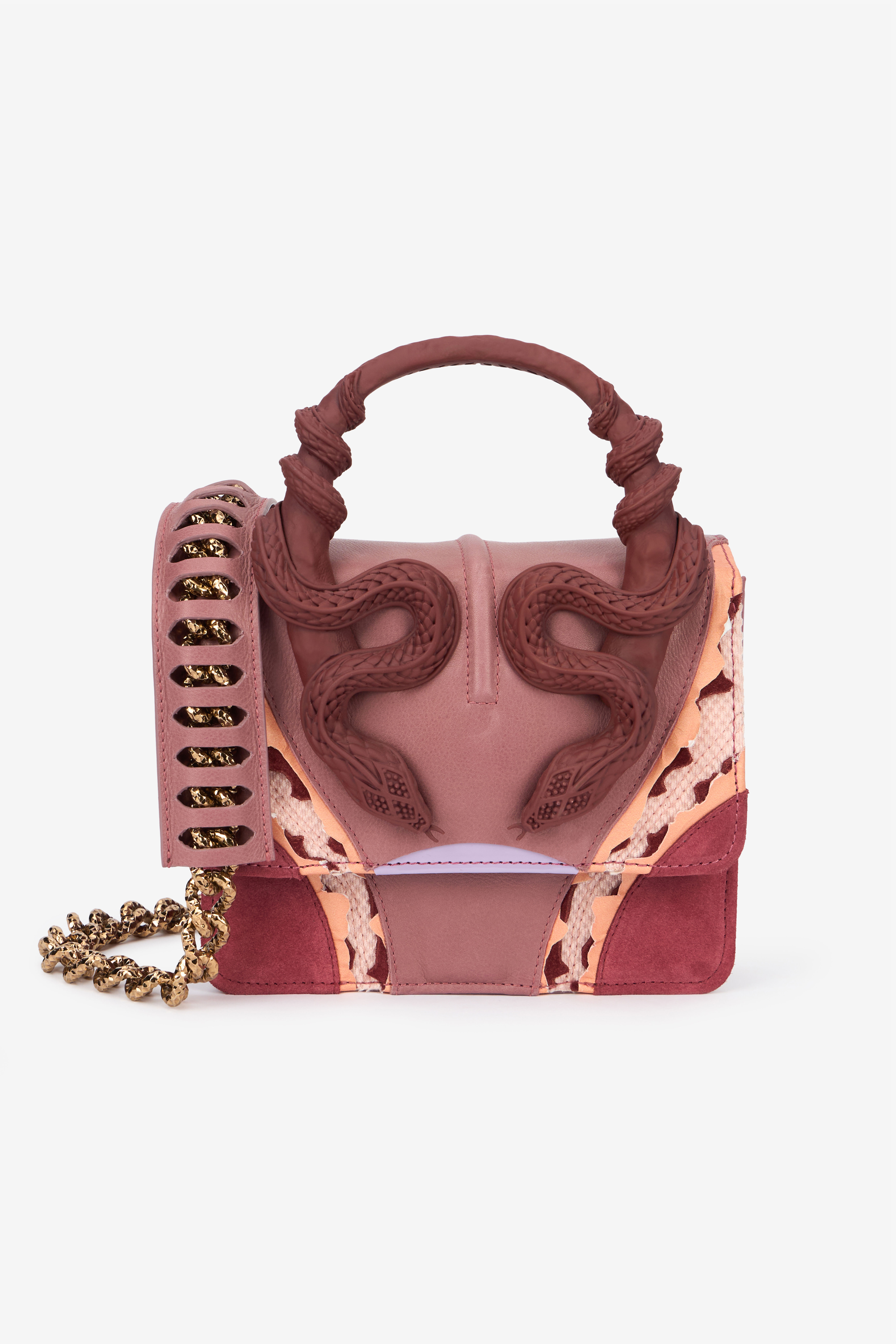 RC Borsa Rosa Piccola Con Serpenti ROSSO/ROSA/BORDEAUX VWB003-PZS67