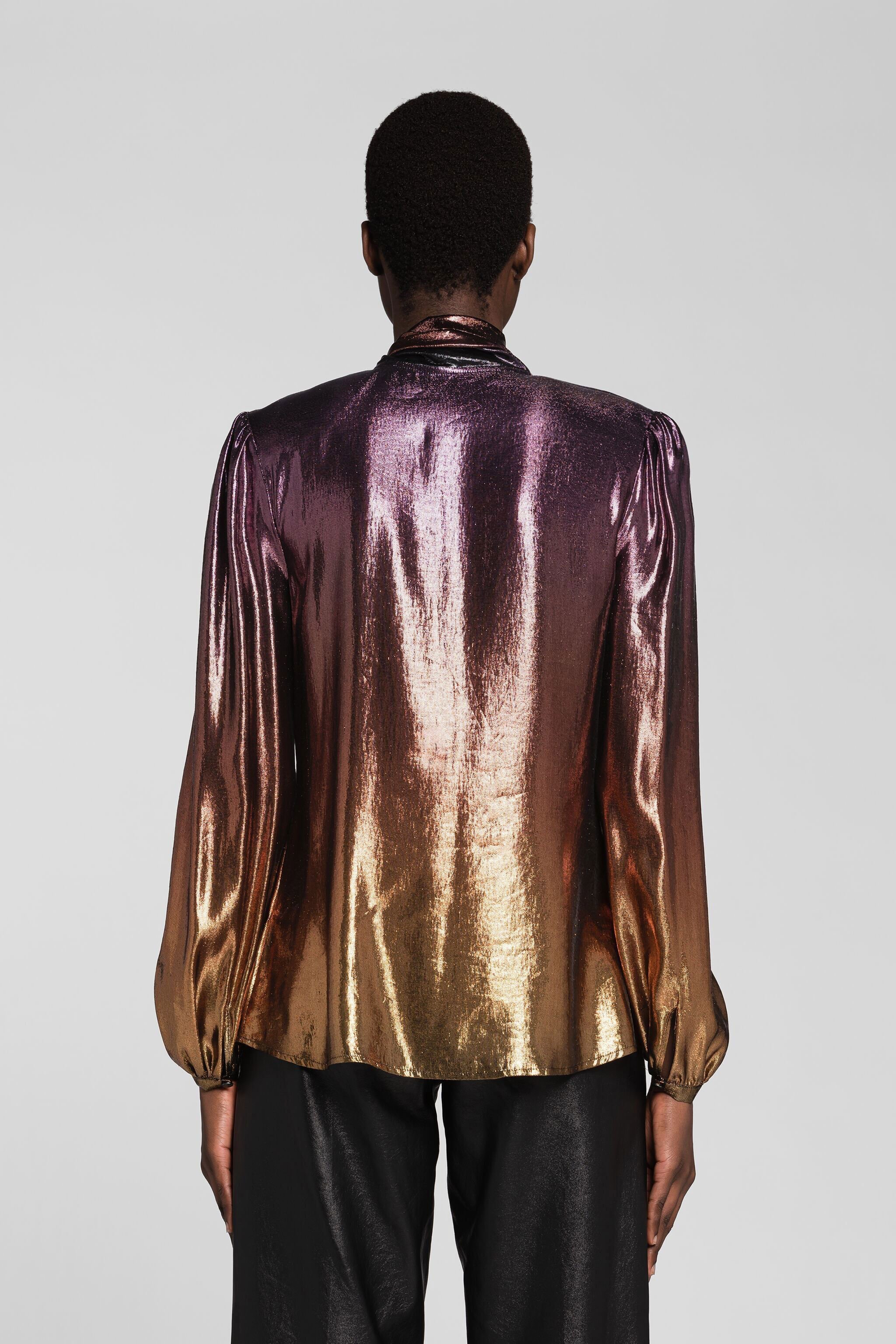 RC Top mit Rundhalsausschnitt im Dégradé-Stil MULTICOLOR PQT705-RJ026