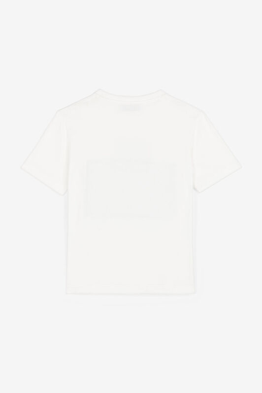JU Animalier Patchwork-Print Appliqué T-Shirt White OJT623-ISA2J