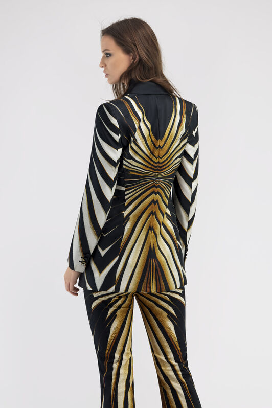 RC Einreiher-Blazer mit Ray of Gold-Druck Gold RWT405-4QI12