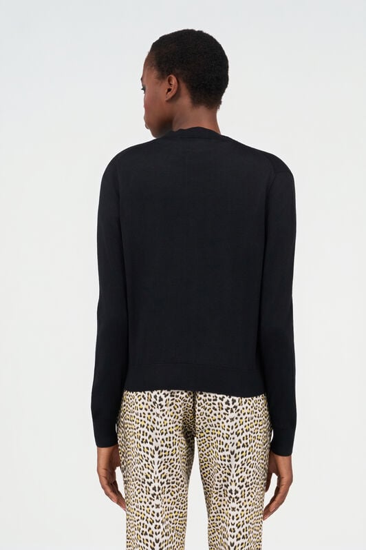 RC Wool cardigan Black UWM901-WH003