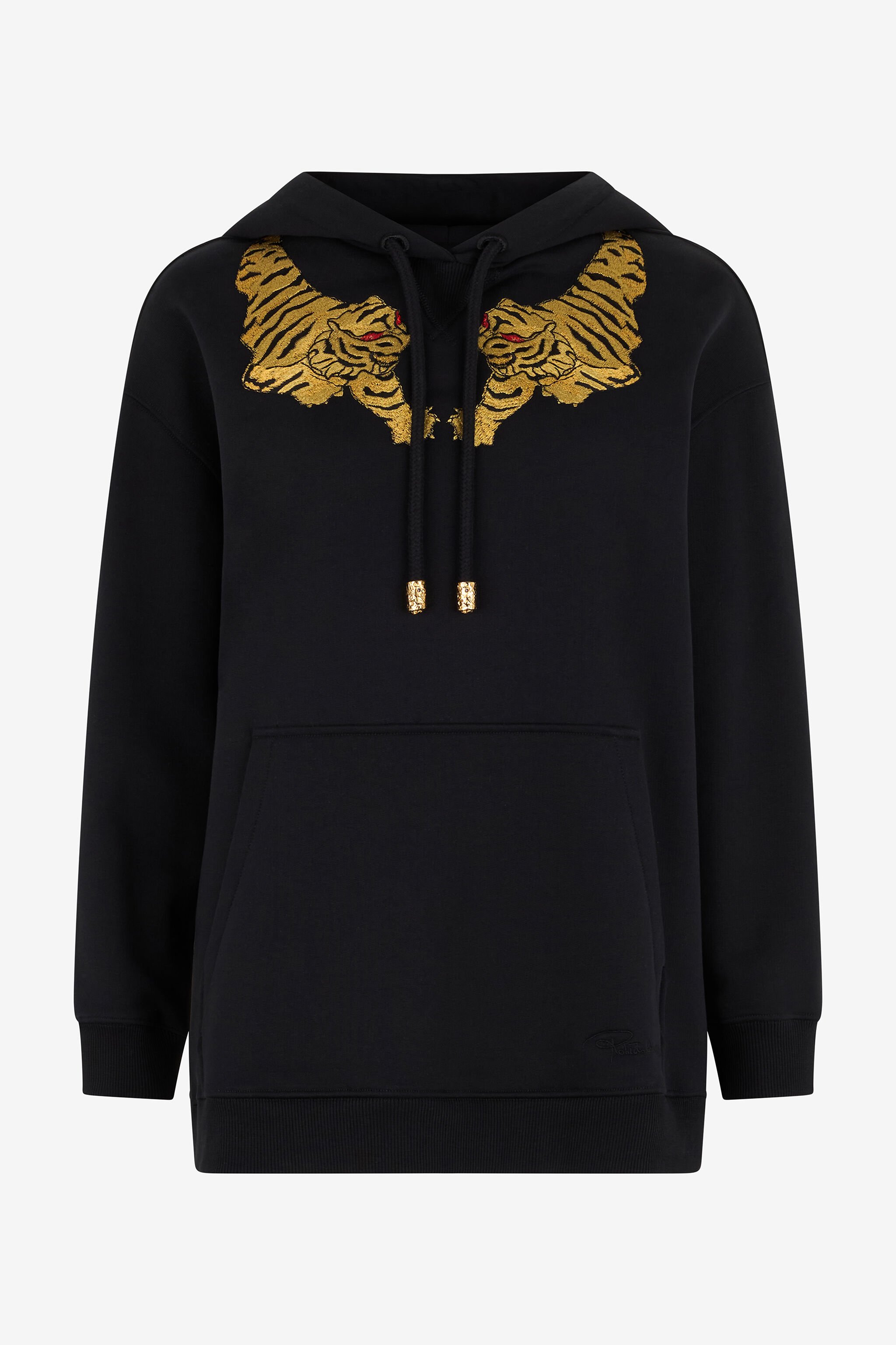RC Sudadera Negra Con Bordado De Tigre BLACK WQT67B-CF057