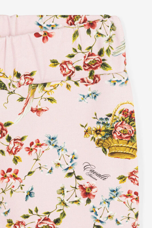 JU Floral-Print Sweatpants Pink OJT237-1Z007