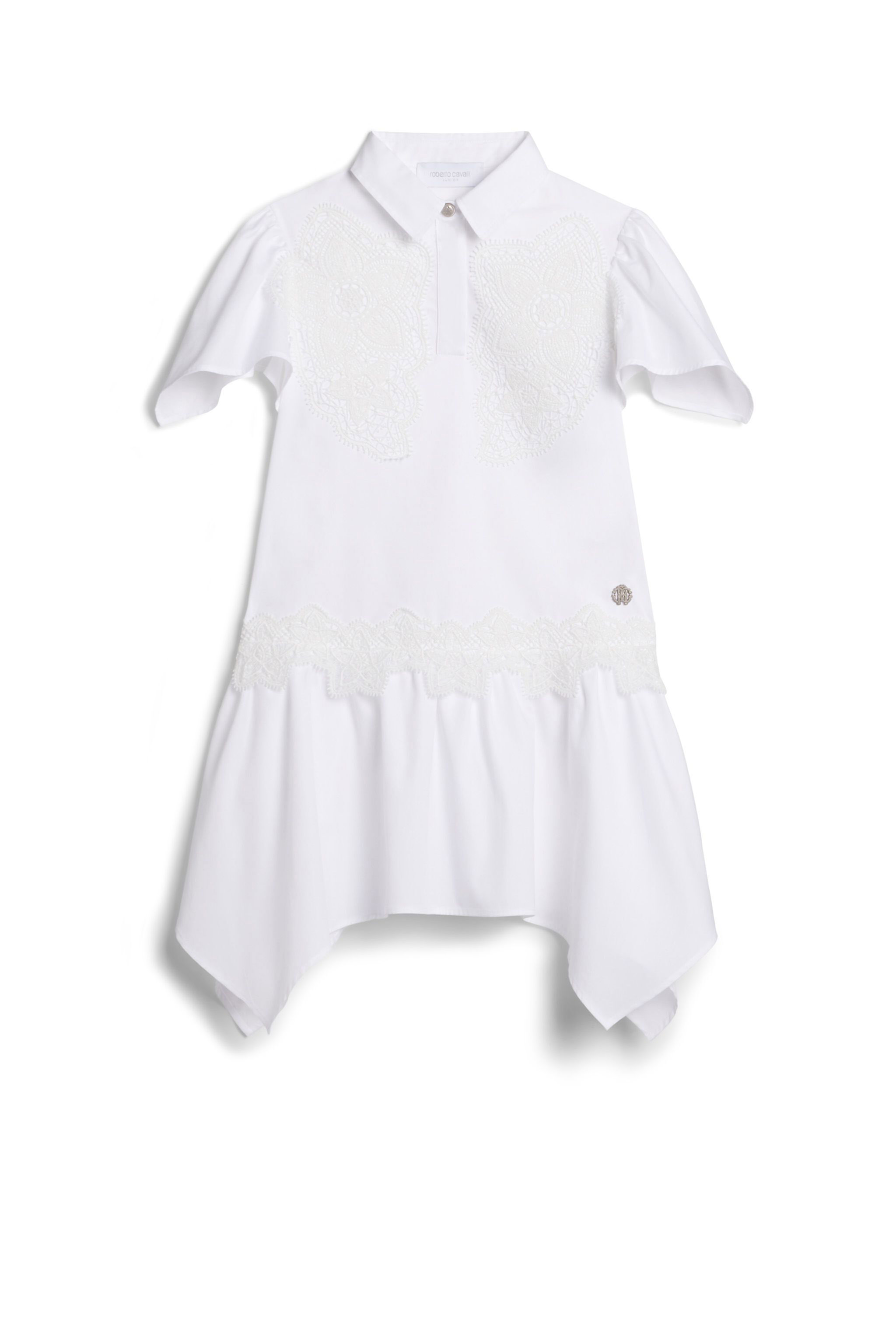 JU Abito con ricami WHITE IJT10E-FN054
