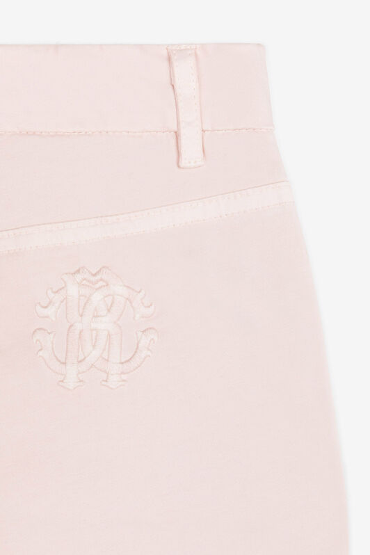 JU RC Monogram-Embroidered Trousers JU RC Monogram-Embroidered Trousers Pink RJT21A-FN012