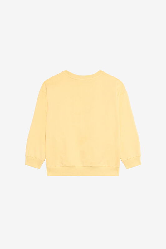 JU Yellow Sweatshirt with RC Monogram and Butterflies YELLOW VJT66A-CF050