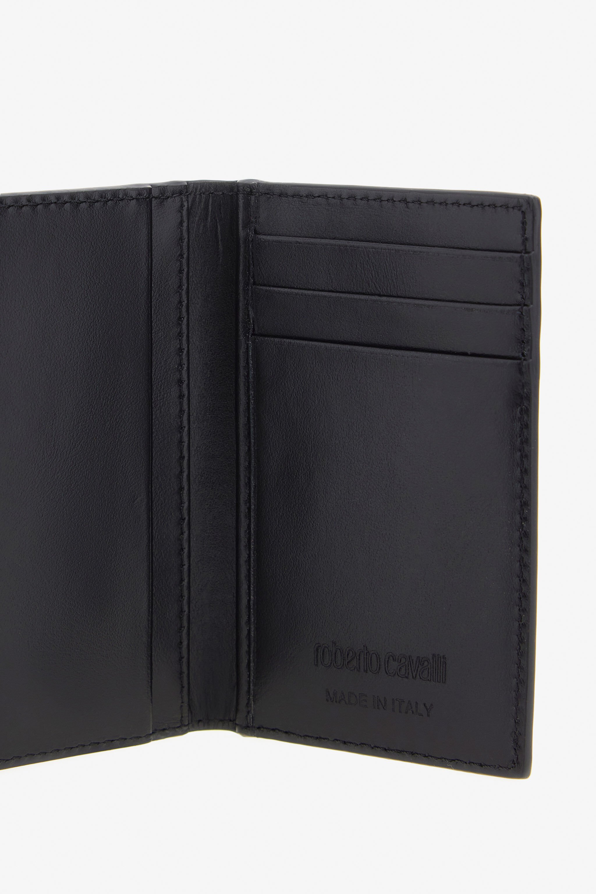 RC Cartera con monograma RC Negro/Blanco SRA001-PZ588