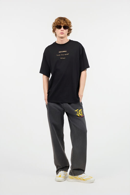 JC T-Shirt Mit Personalisiertem Print Schwarz UFT036-UF056