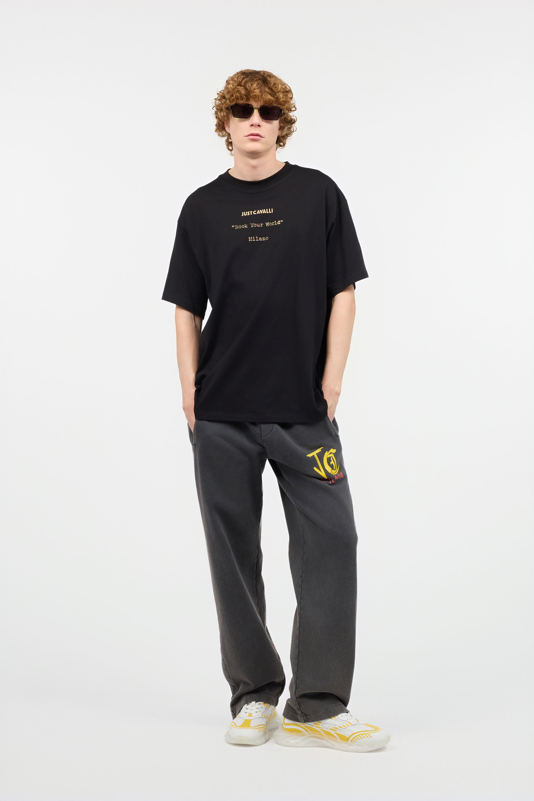 JC T-Shirt Mit Personalisiertem Print Schwarz UFT036-UF056