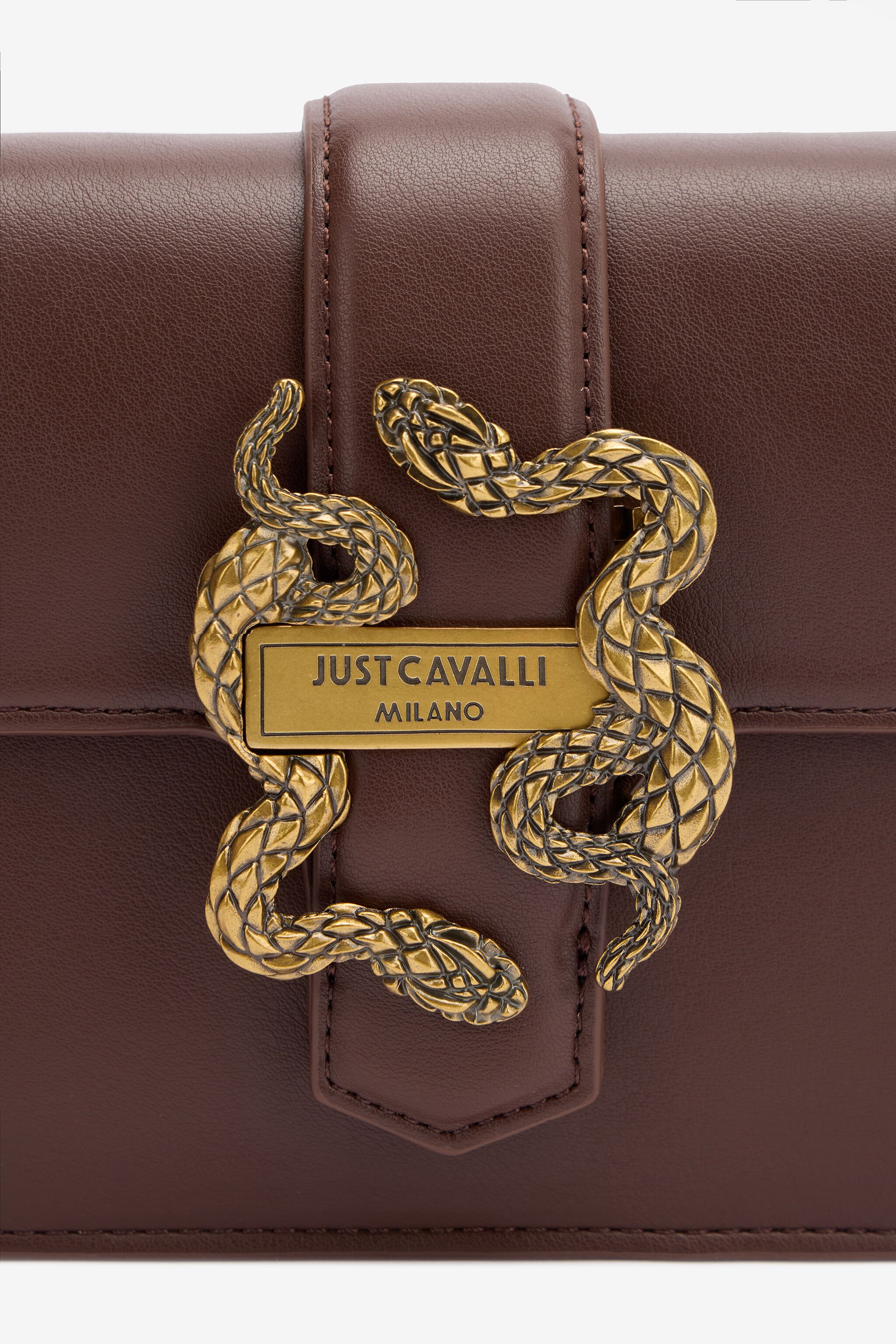 JC Borsa Con Serpenti E Manico A Catena Marrone TFB029-TF394