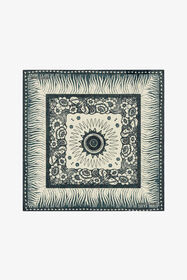 ${brand} Sciarpa In Cotone Con Motivo Zebra e Logo ${colorDescription} ${masterID}